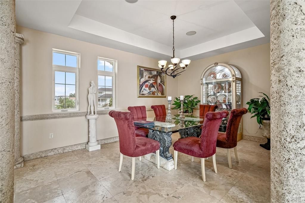 Chandelier, Dining room, Interior