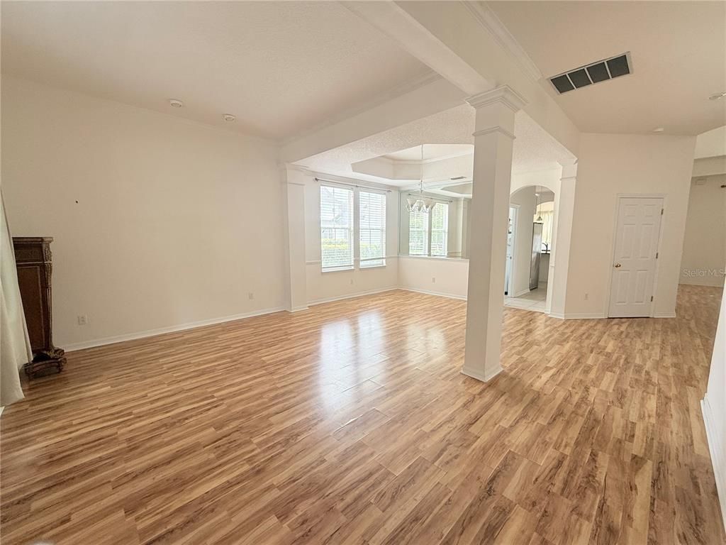 Empty room, Interior, Wood Texture Flooring