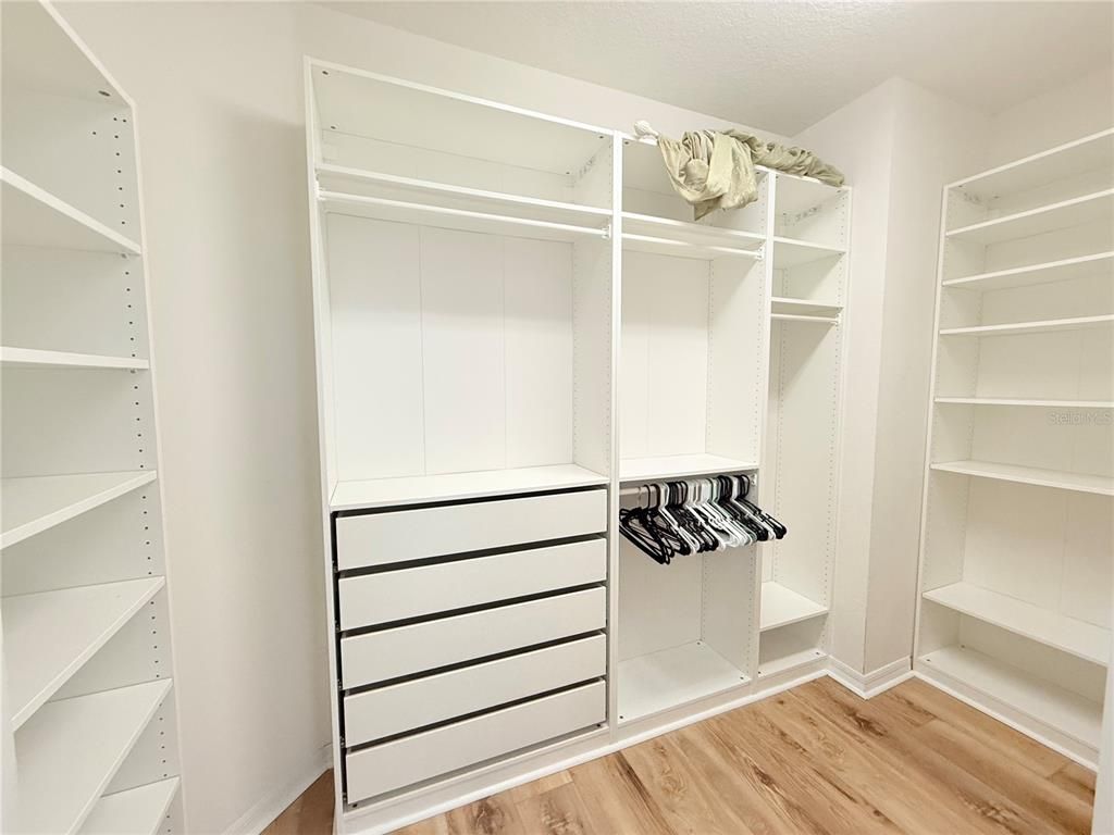 Interior, Walk-in Closets, Wood Texture Flooring