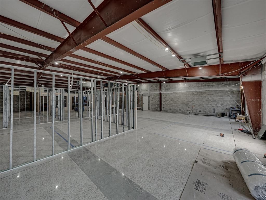 Interior, Stone Walls, Wooden Beams