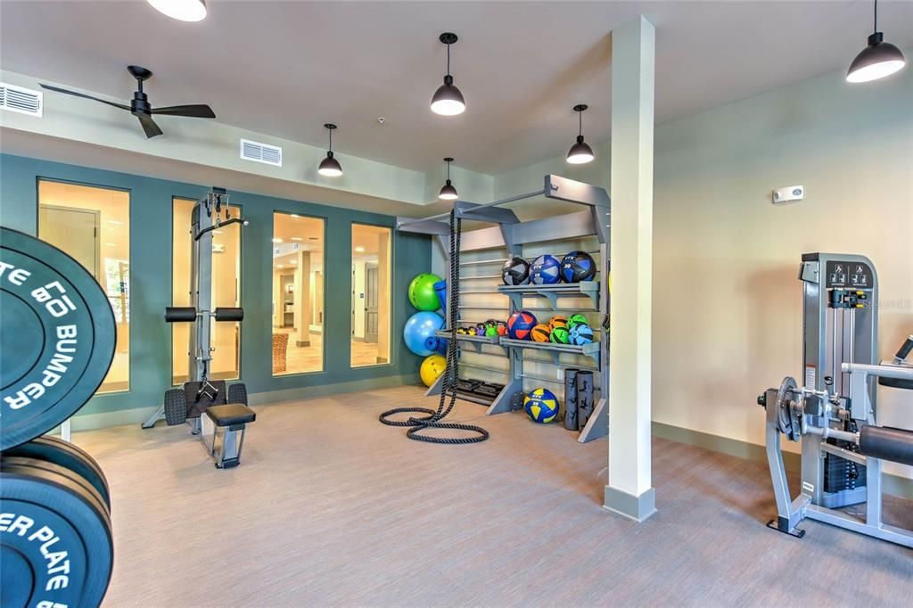 Fitness Equipment, Interior, Pendant Lights, Recessed Lighting