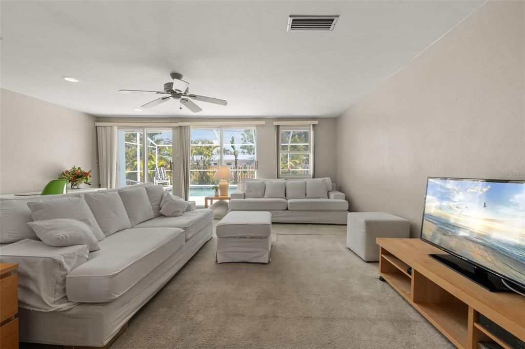 Interior, Living room, Recessed Lighting