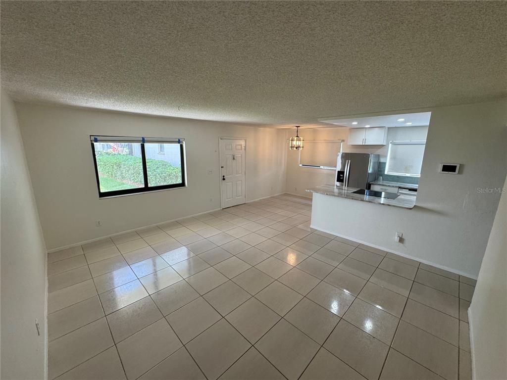 Empty room, Interior, Kitchen, Pendant Lights, Recessed Lighting
