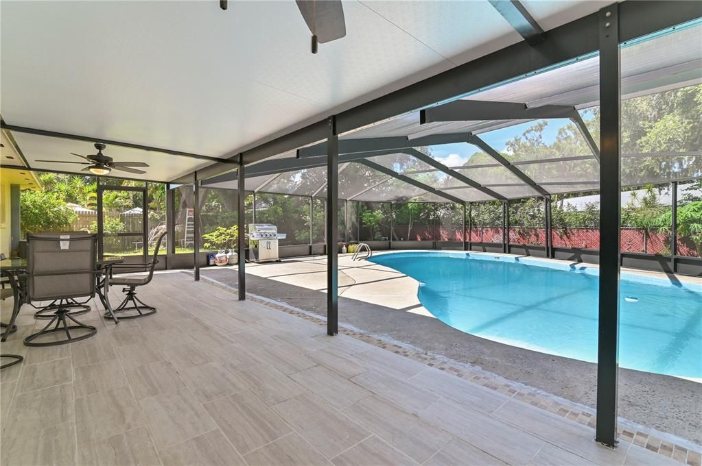 Glass Ceilings, Interior, Pool, Sun Room, Wood Texture Flooring