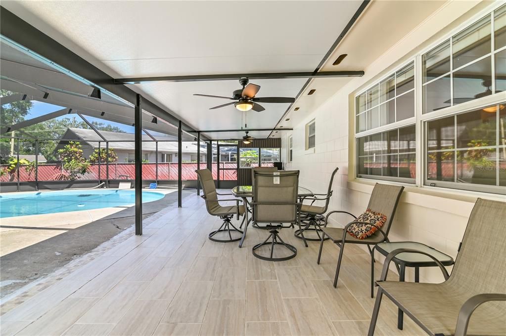 Glass Ceilings, Interior, Pool, Sun Room, Wood Texture Flooring