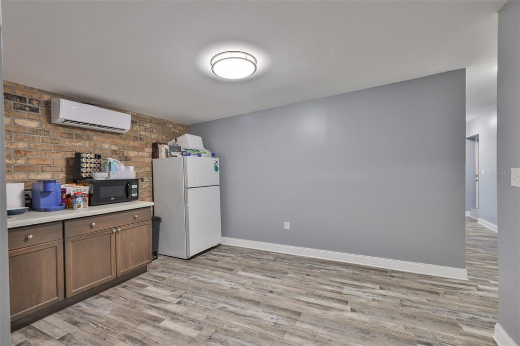Interior, Kitchen, Stone Walls, Wood Texture Flooring