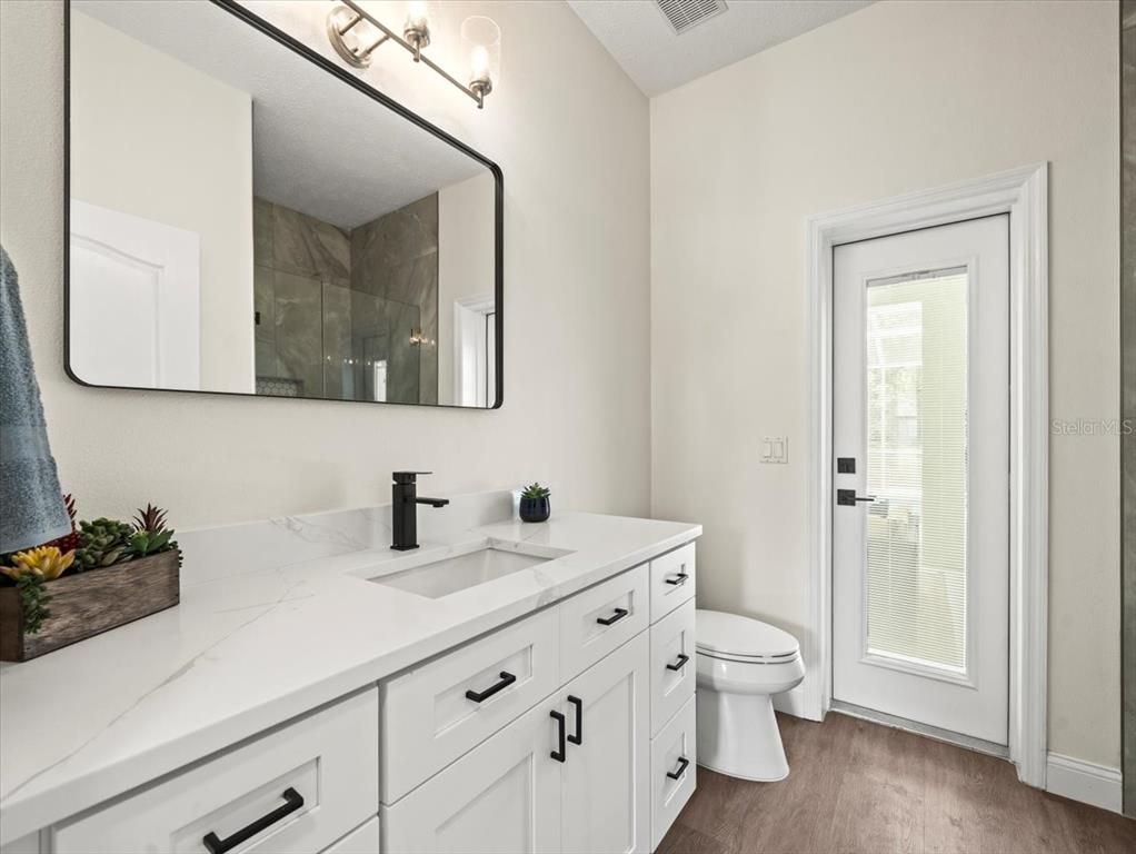 Bathroom, Interior, Wood Texture Flooring