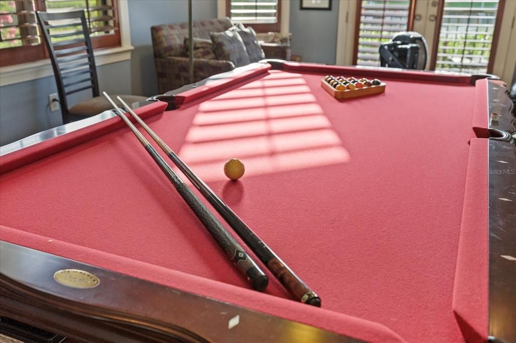 Billiard Table, Game Room, Interior