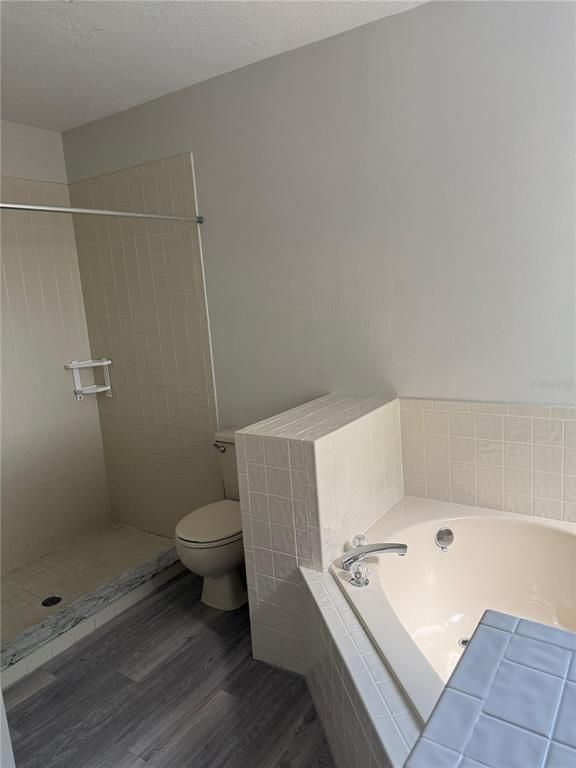 Bathroom, Interior, Tile Countertops, Wood Texture Flooring