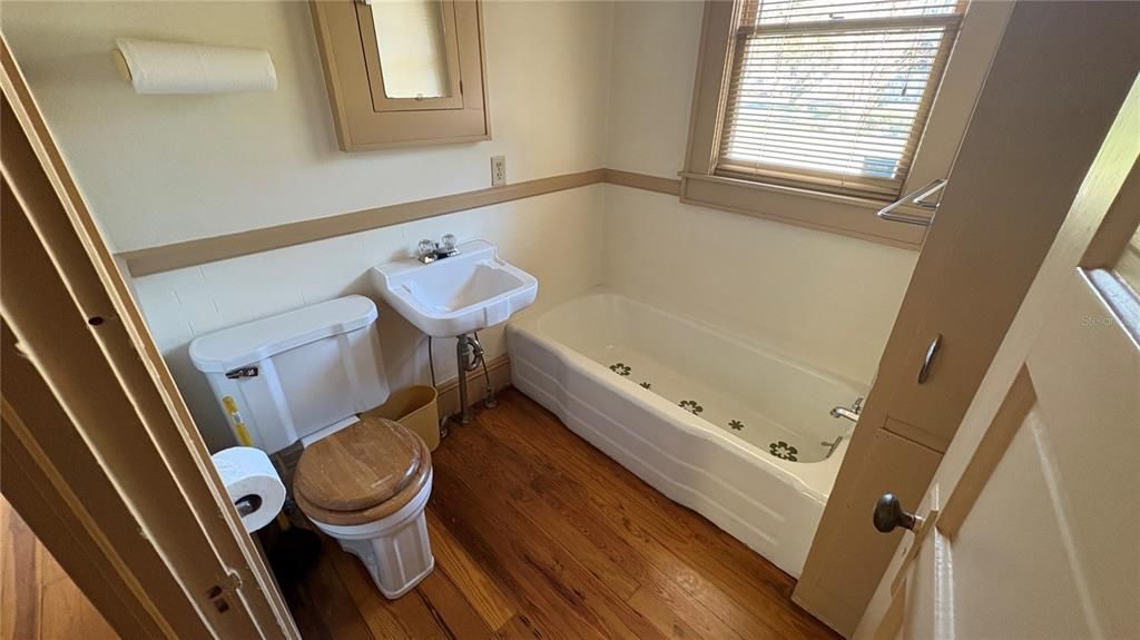 Bathroom, Interior, Wood Texture Flooring