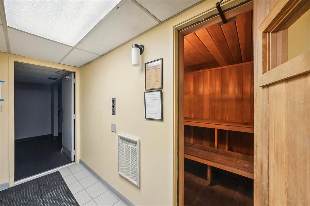 Interior, Sauna Room