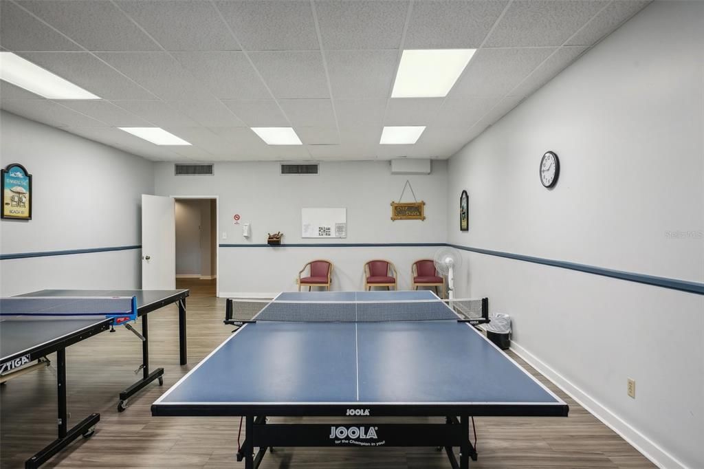 Game Room, Interior, Recessed Lighting, Wood Texture Flooring
