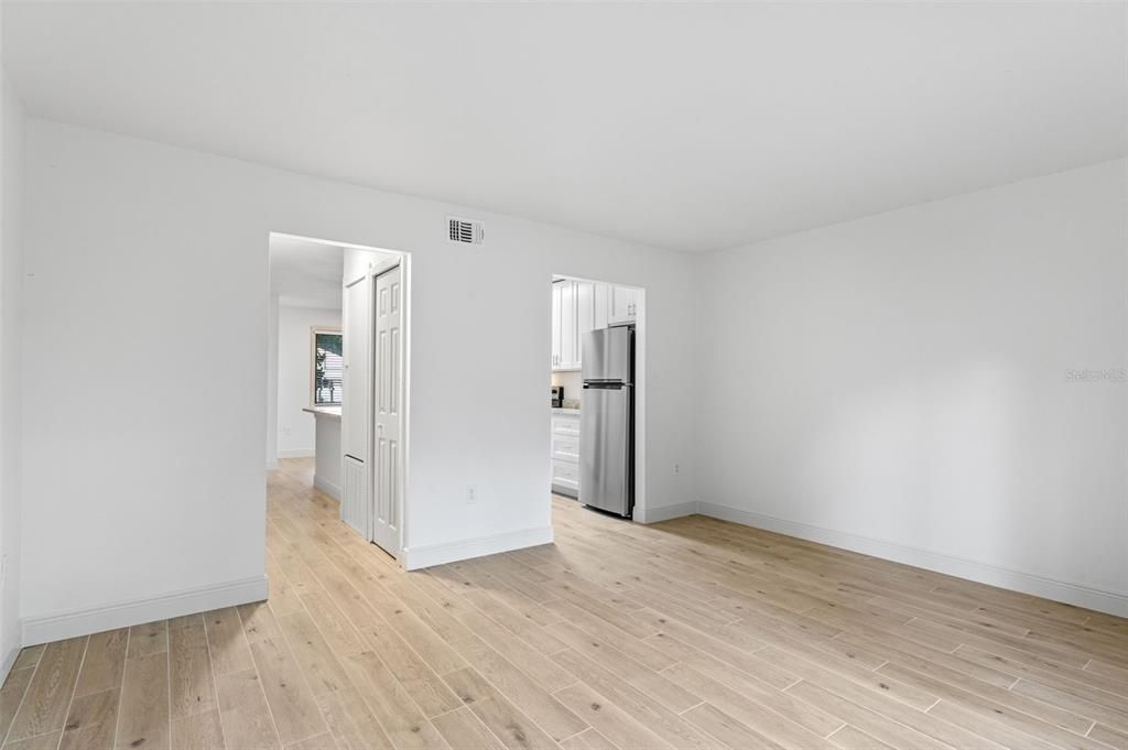 Empty room, Interior, Kitchen, Wood Texture Flooring