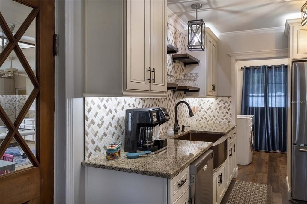 Interior, Kitchen, Wood Texture Flooring