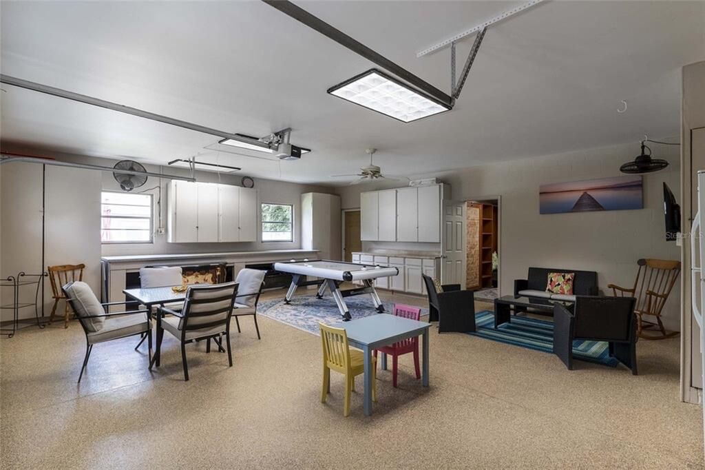 Billiard Table, Dining room, Fireplace, Game Room, Interior, Living room