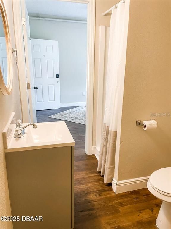 Bathroom, Interior, Wood Texture Flooring