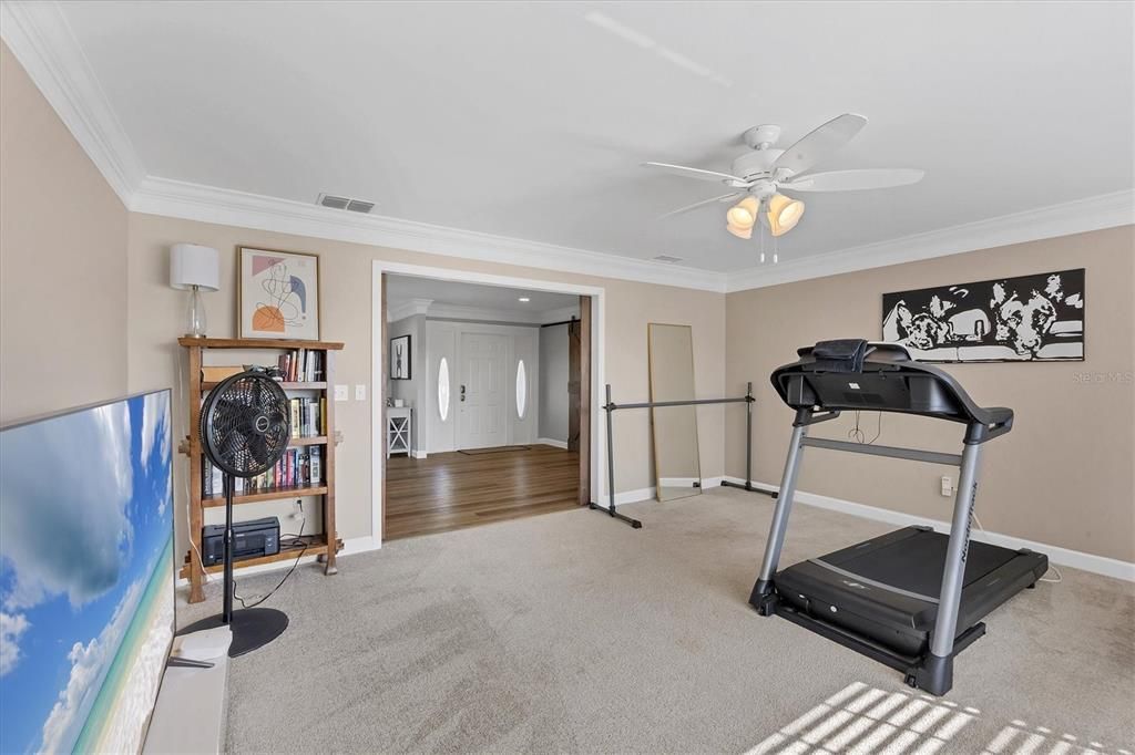 Fitness Equipment, Interior, Wood Texture Flooring