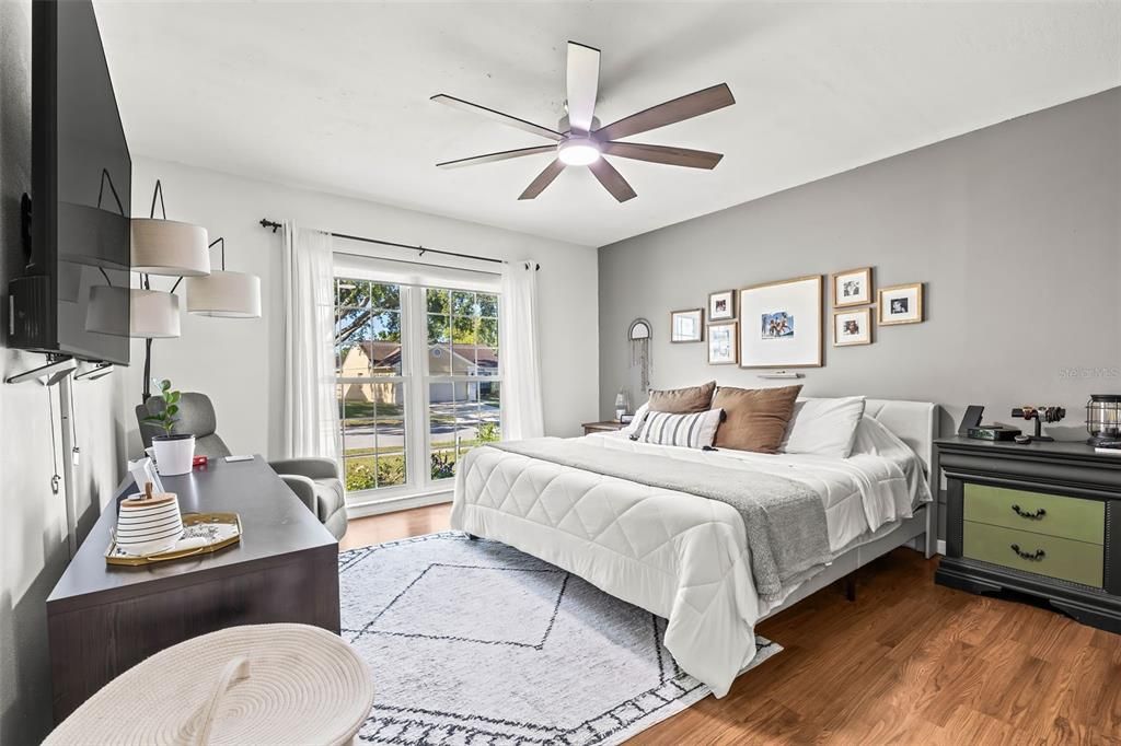Bedroom, Interior, Wood Texture Flooring