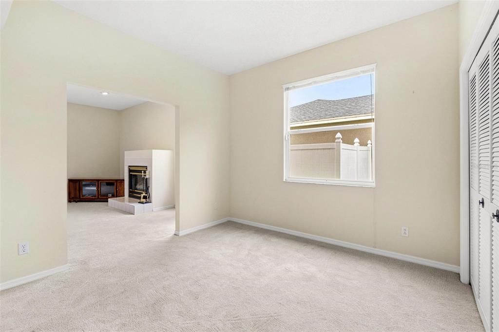 Empty room, Fireplace, Interior