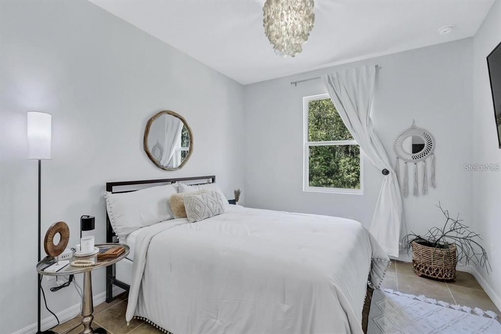 Bedroom, Chandelier, Interior
