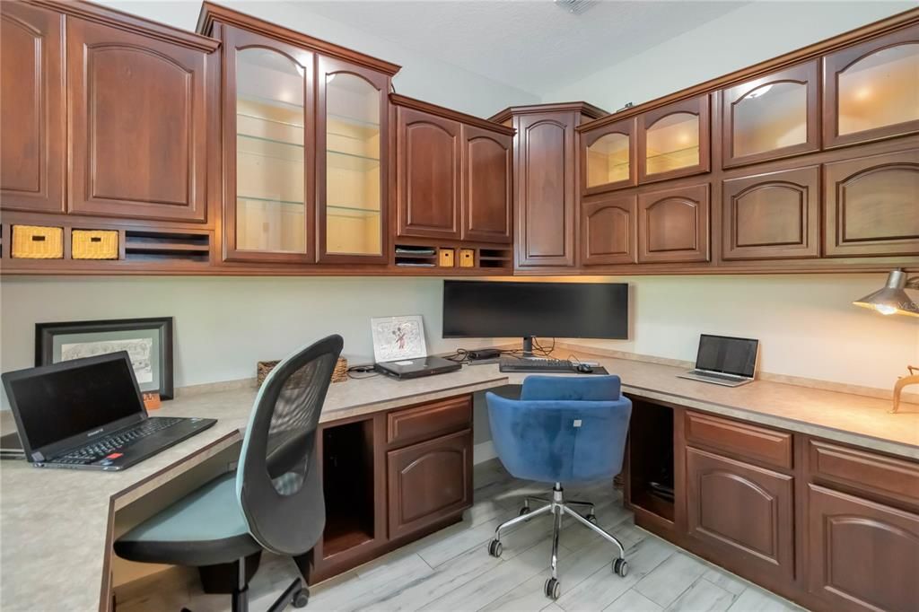 Home Office, Interior, Wood Texture Flooring