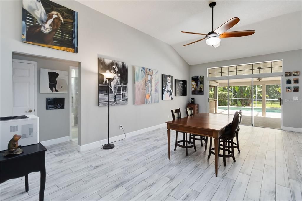 Dining room, Interior, Wood Texture Flooring