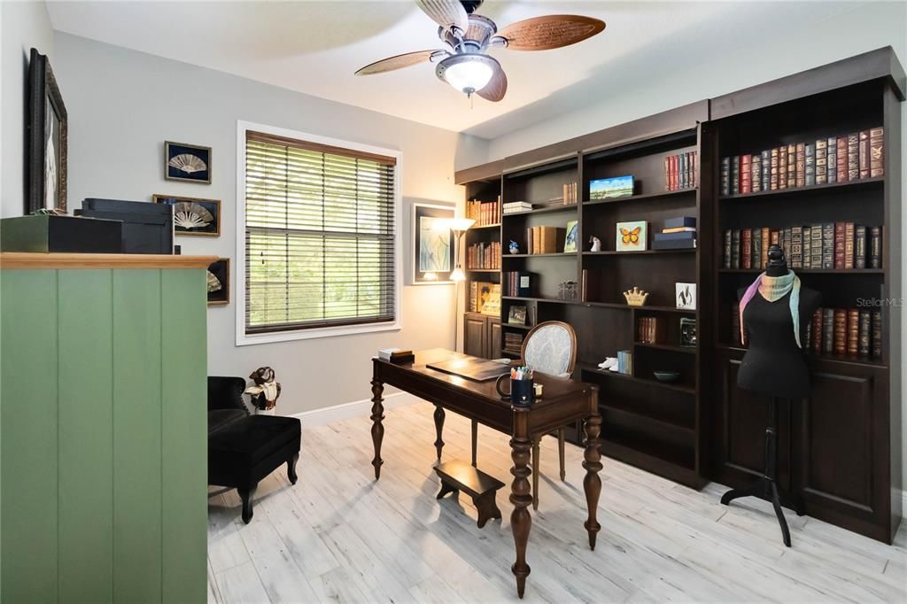 Home Office, Interior, Wood Texture Flooring