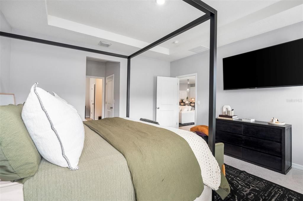 Bedroom, Interior, Recessed Lighting