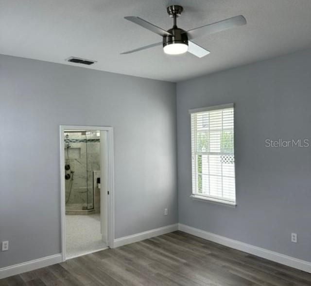 Bathroom, Empty room, Glass Shower, Interior, Wood Texture Flooring