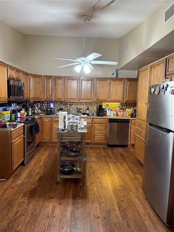 Interior, Kitchen, Wood Texture Flooring