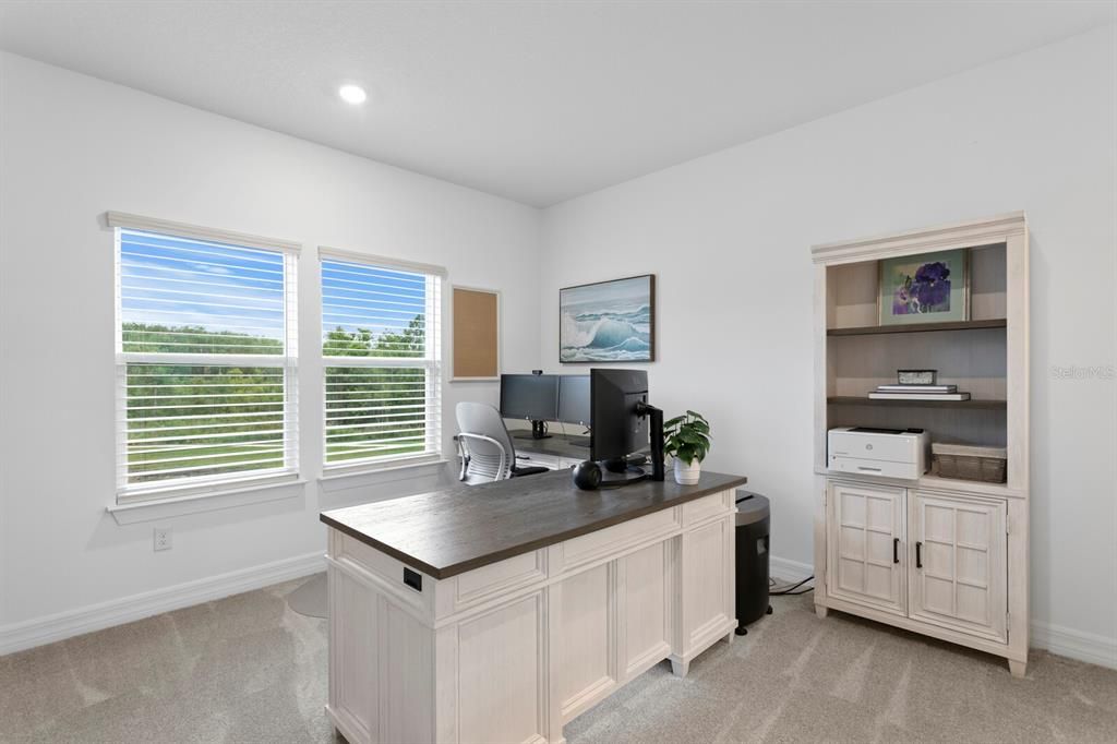 Home Office, Interior, Recessed Lighting