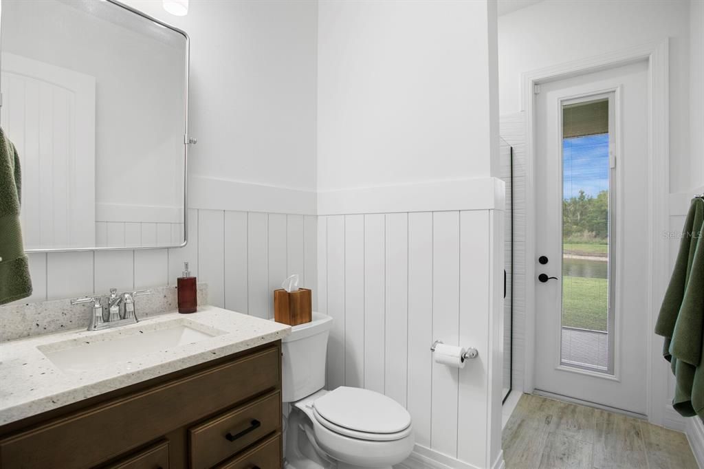 Bathroom, Interior, Wood Texture Flooring