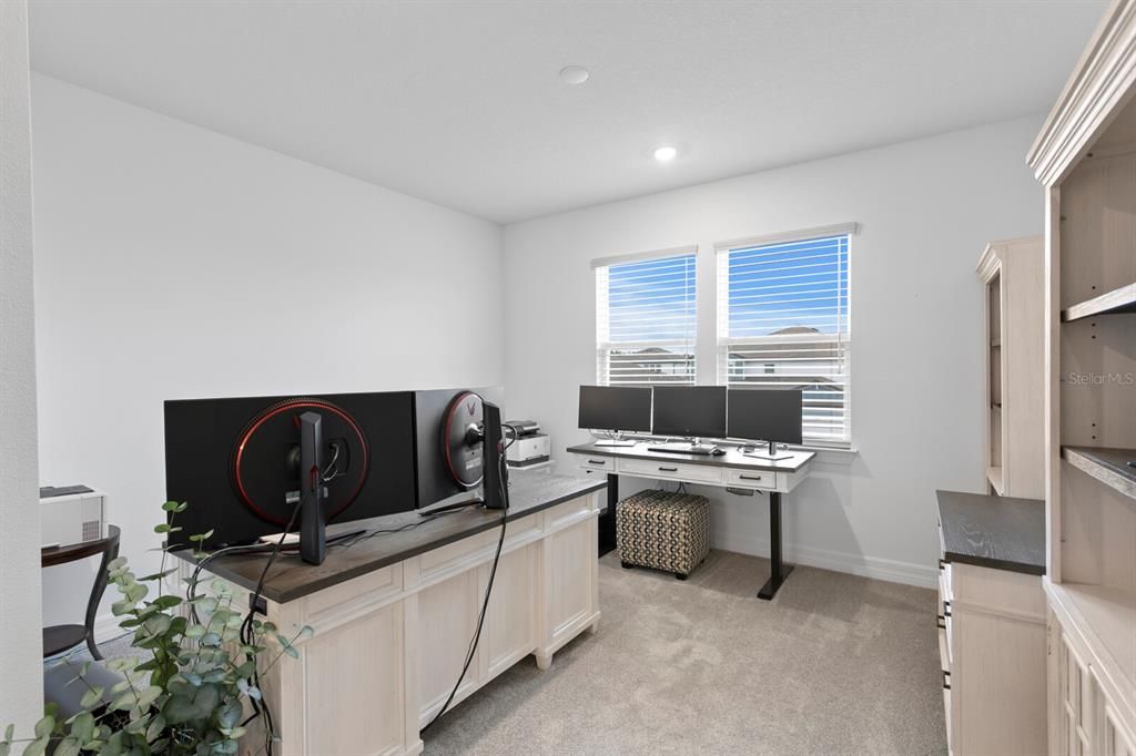Home Office, Interior, Recessed Lighting
