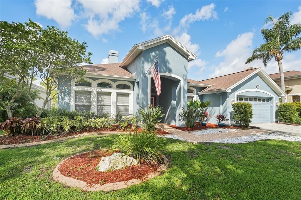 Attached, Backyard, Exterior, Facade, Mediterranean