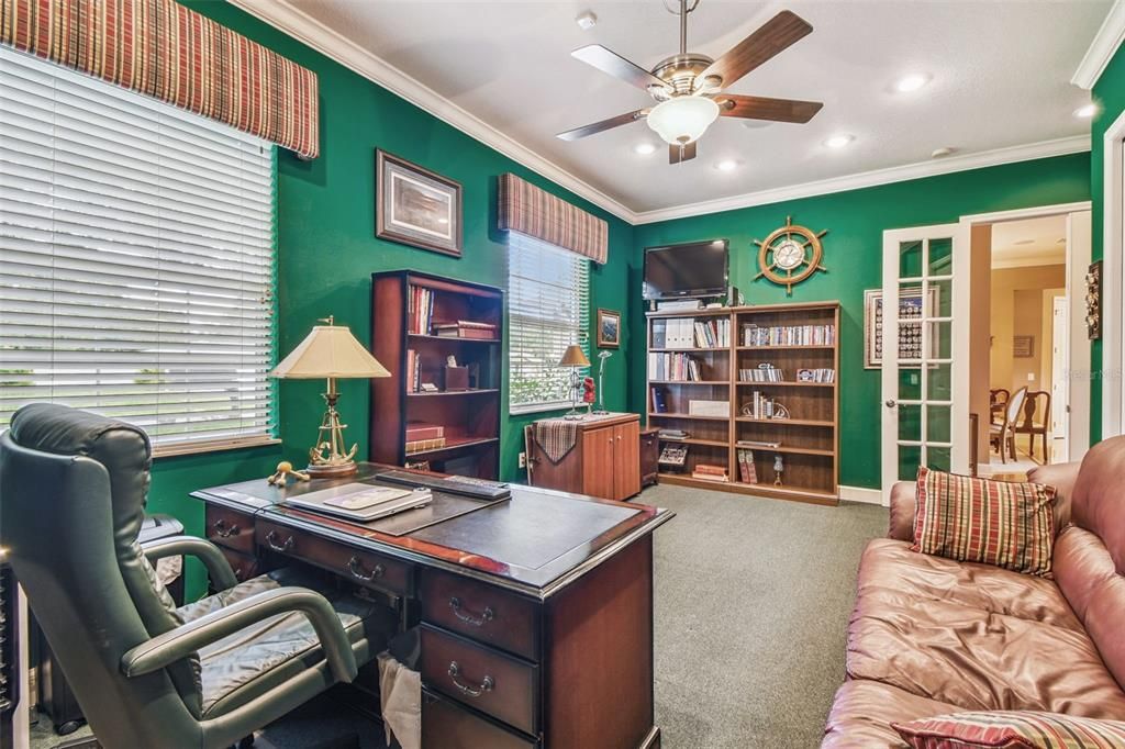 Home Office, Interior, Recessed Lighting