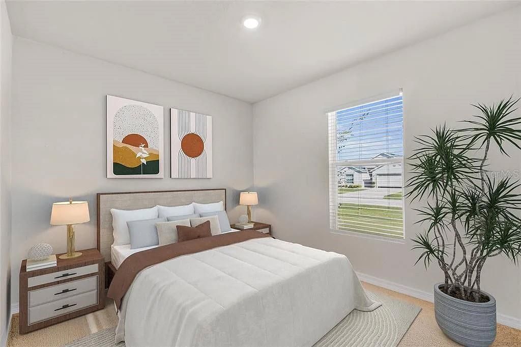 Bedroom, Interior, Recessed Lighting
