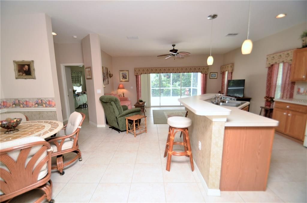 Dining room, Interior, Kitchen, Living room, Pendant Lights, Recessed Lighting