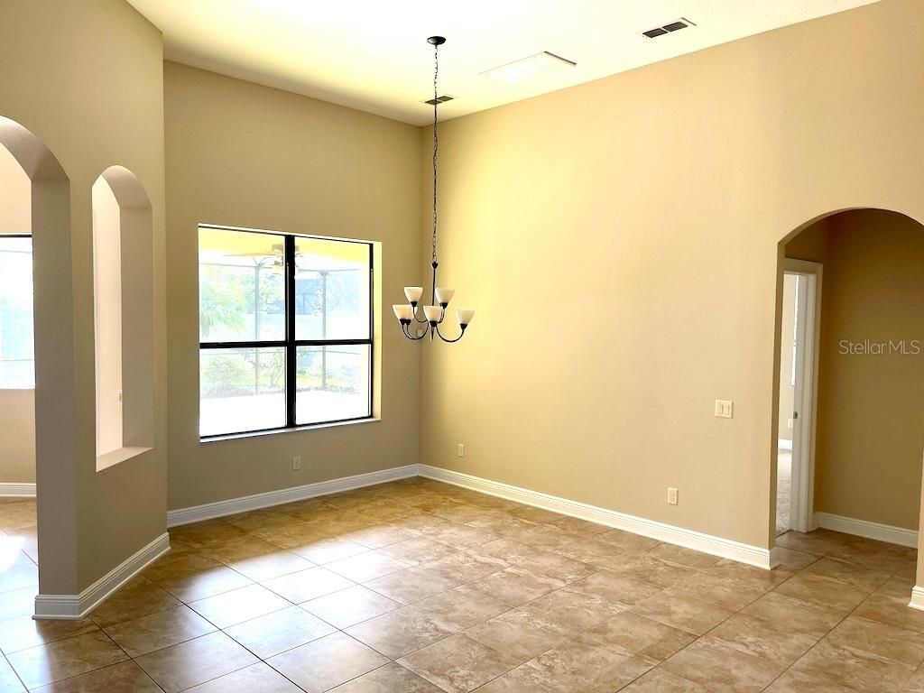 Chandelier, Empty room, Interior