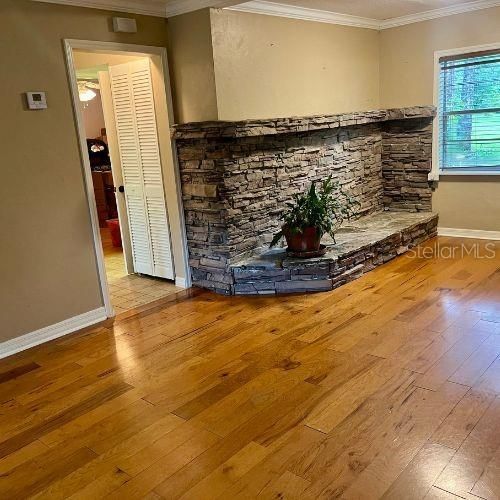 Fireplace, Interior, Wood Texture Flooring