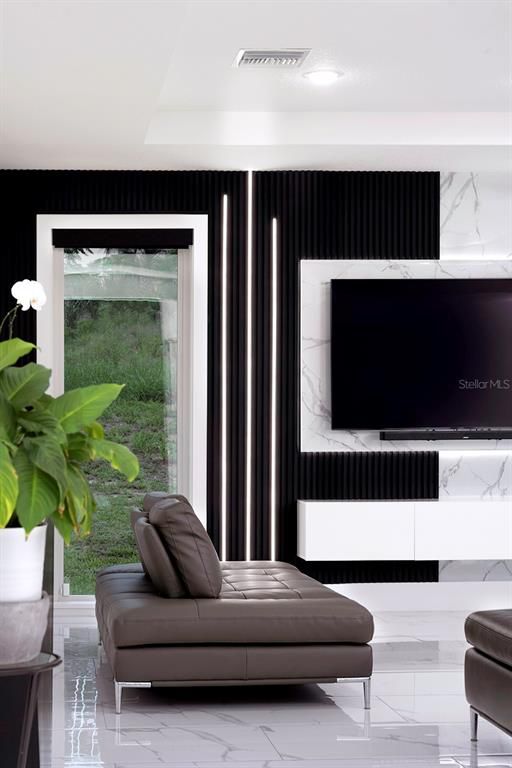 Interior, Marble, Recessed Lighting