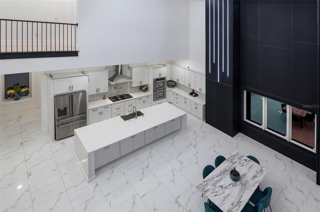 Interior, Kitchen, Marble, Stainless Steel Appliances