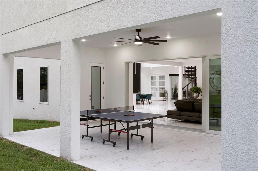 Game Room, Interior, Marble, Recessed Lighting