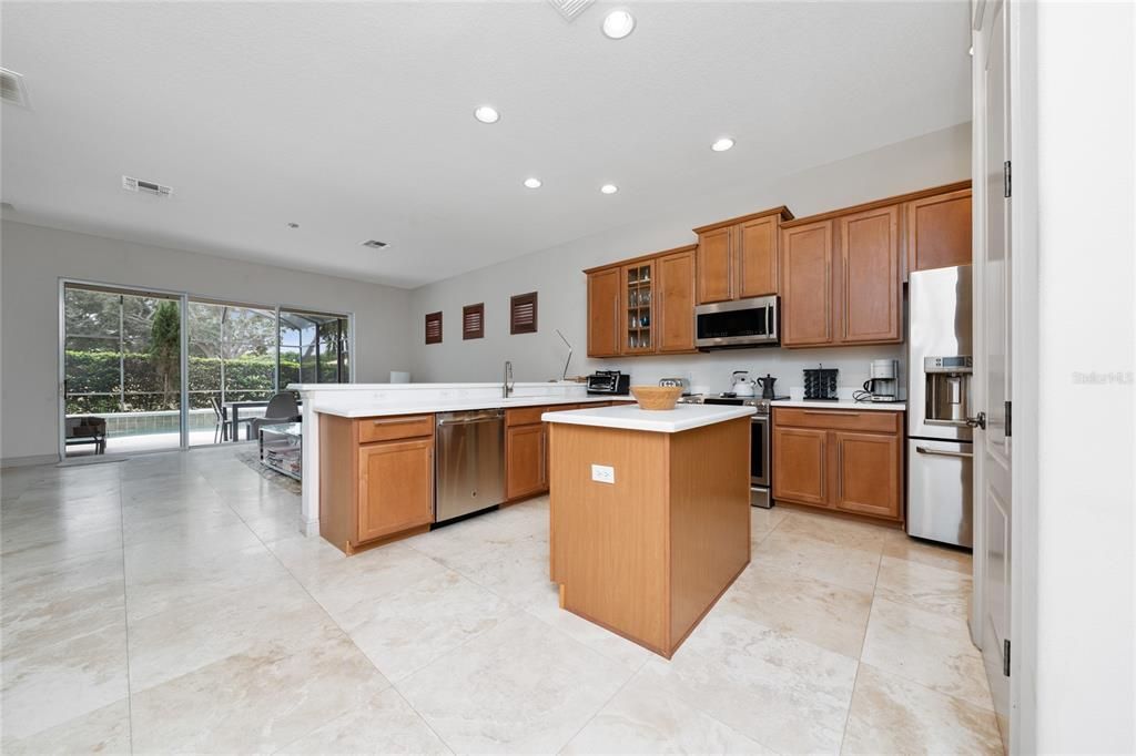 Interior, Kitchen, Recessed Lighting, Stainless Steel Appliances