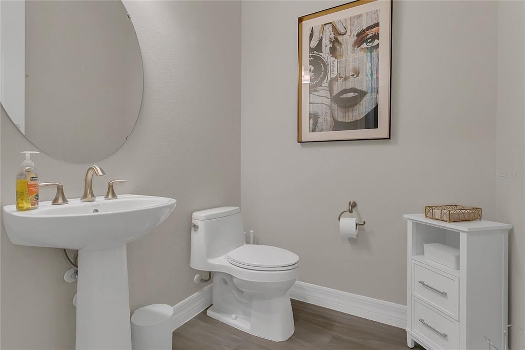 Bathroom, Interior, Wood Texture Flooring