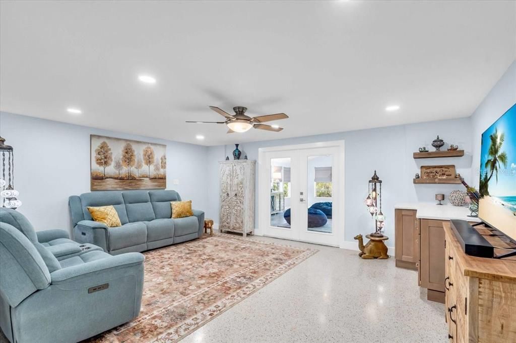 Interior, Living room, Recessed Lighting