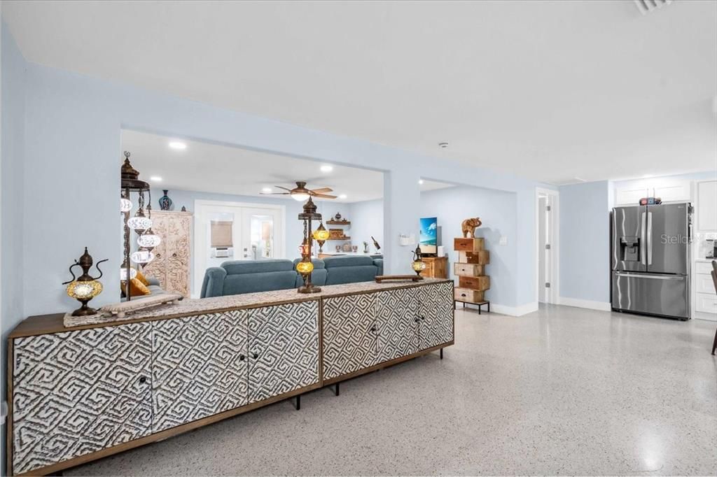 Interior, Kitchen, Living room, Recessed Lighting