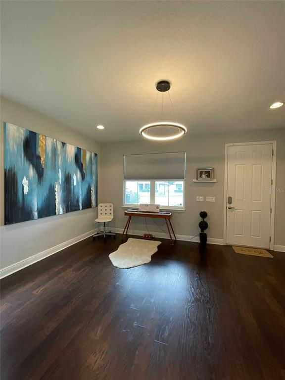 Interior, Pendant Lights, Recessed Lighting, Wood Texture Flooring