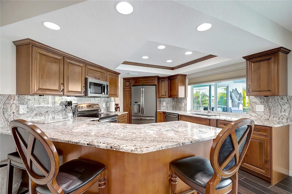 Interior, Kitchen, Recessed Lighting, Stainless Steel Appliances