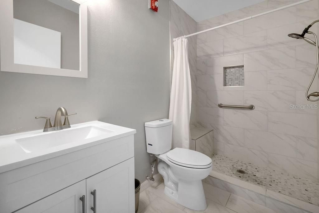 Bathroom, Interior, Marble Walls