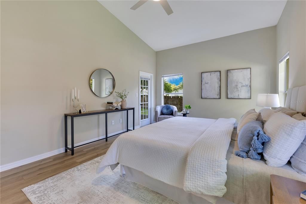 Bedroom, Interior, Wood Texture Flooring